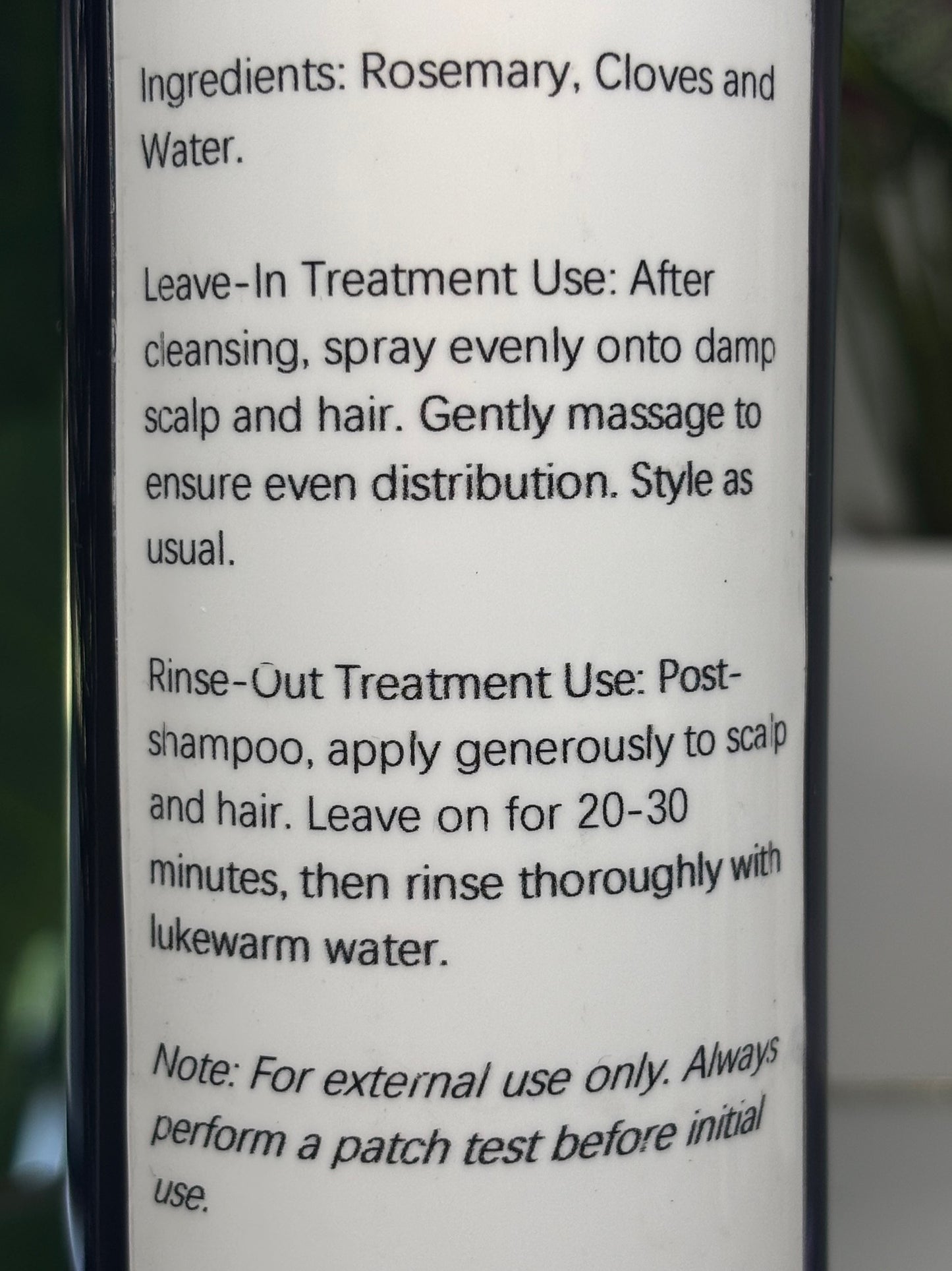 Rosemary and Clove Water